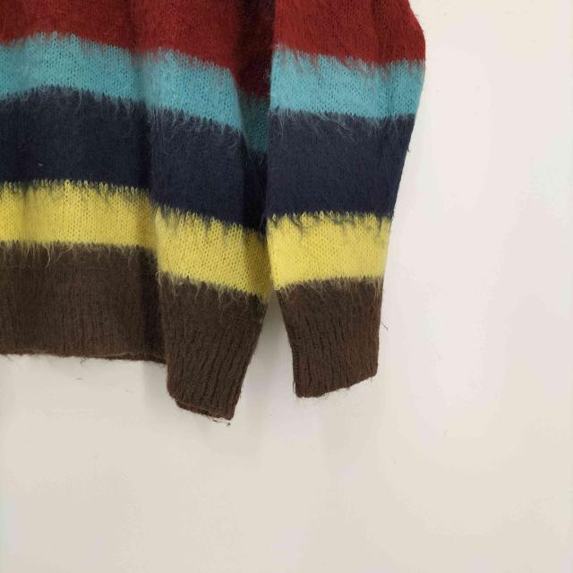 PS Paul Smith(ピーエスポールスミス) 21AW モヘヤ混 マルチカラー オンブレボーダー ニット セーター メンズ import：M 【中古】【ブランド古着バズストア】
