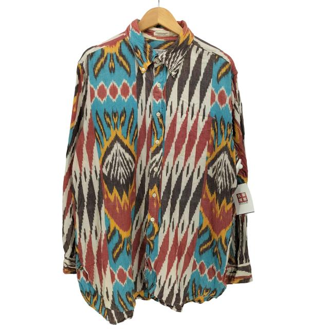 Engineered Garments(エンジニアードガーメンツ) 19 CENTURY BD SHIRT IKAT-MULTI COLOR 総柄 L/S ボタンダウン シャツ メンズ JPN：L 【中古】【ブランド古着バズストア】