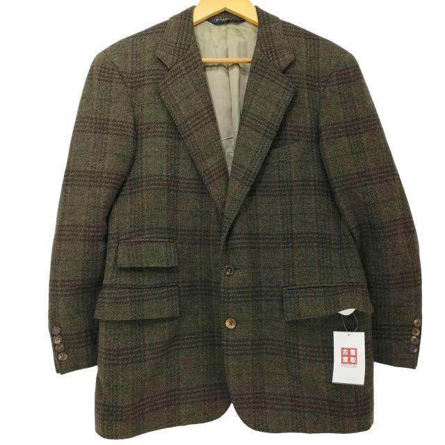 Polo by RALPH LAUREN(ポロバイラルフローレン) 90s ウール100 ツイード チェック 2B テーラードジャケット メンズ C94-W84-T170【中古】【ブランド古着バズストア】