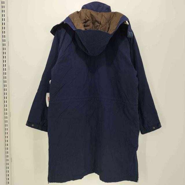 L.L.Bean(エルエルビーン) 裏地チェック 中綿 ロングコート マウンテンパーカー レディース import：L 【中古】【ブランド古着バズストア】