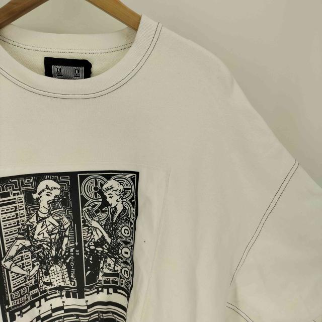C.E(シーイー) スウェット トレーナー ホワイトMサイズ C.E(シーイー) 24AW WASHED WHITE TEMPLE CREW NECK ウォッシュ