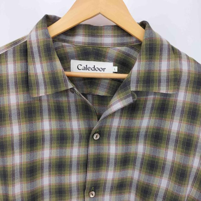 USED古着(ユーズドフルギ) {{Caledoor}} マルチポケット 開襟 オープンカラー ウール チェックシャツ メンズ import：L 【中古】【ブランド古着バズストア】_2