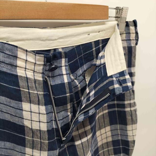 Ys(ワイズ) リネンチェックパンツ レディース 2【中古】【ブランド古着