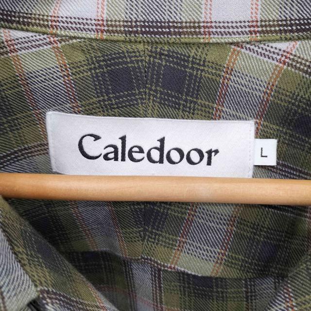 USED古着(ユーズドフルギ) {{Caledoor}} マルチポケット 開襟 オープンカラー ウール チェックシャツ メンズ import：L 【中古】【ブランド古着バズストア】_5