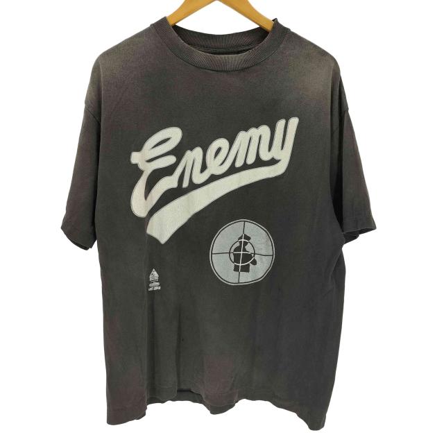 SAINT MICHAEL(セントマイケル) SS TEE SNT ENEMY ヴィンテージ加工T 