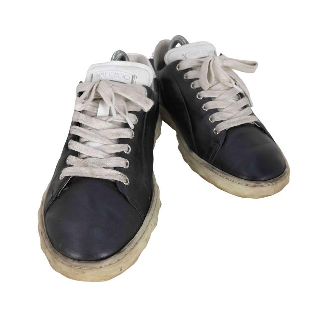 JIMMY CHOO(ジミーチュウ) DIAMOND LIGHT  レザースニーカー メンズ EUR：40 【中古】【ブランド古着バズストア】