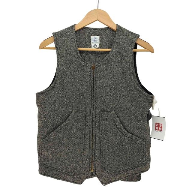 POST OVERALLS(ポストオーバーオールズ) USA製 NORTH WEST 2 ノースウェスト 2 ジップアップ ツイード ベスト メンズ JPN：XS 【中古】【ブランド古着バズストア】