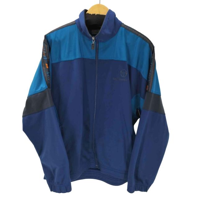 SERGIO TACCHINI(セルジオタッキーニ) 80S MADE IN ITALY Truck Jacket イタリア製 ロゴ刺繍 ショルダーライン スイッチング トラック ジャケット ブルゾン メンズ EUR【中古】【ブランド古着バズストア】