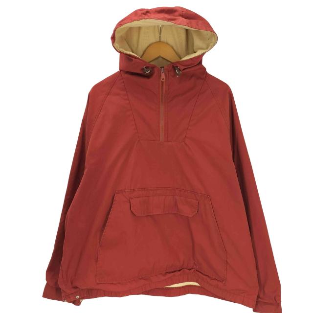 Eddie Bauer(エディーバウアー) 80-90S 黒タグ 裏地フリース コットン アノラック ジャケット メンズ 表記無 【中古】【ブランド古着バズストア】