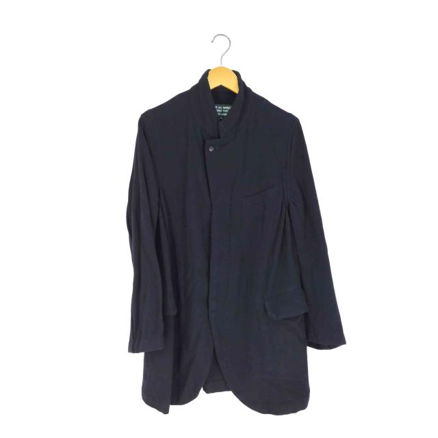 COMME des GARCONS HOMME PLUS EVER GREEN(コムデギャルソンオムプラスエバーグリーン) AD2005 05AW シーム期復刻 インサイドアウト ウール ロングジャケット メンズ J【中古】【ブランド古着バズストア】