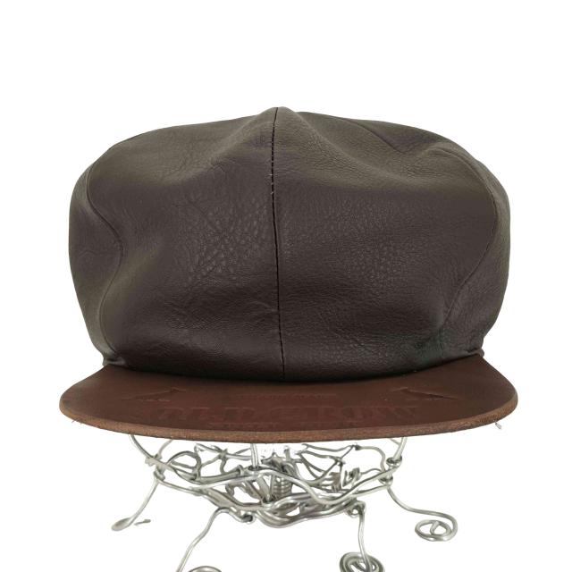 OLD CROW(オールドクロウ) SPEED SHOP - LEATHER CASQUETTE メンズ  M【中古】【ブランド古着バズストア】