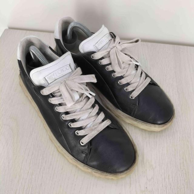 JIMMY CHOO(ジミーチュウ) DIAMOND LIGHT  レザースニーカー メンズ EUR：40 【中古】【ブランド古着バズストア】 JIMMY CHOO(ジミーチュウ) DIAMOND LIGHT レザースニーカー メンズ EUR