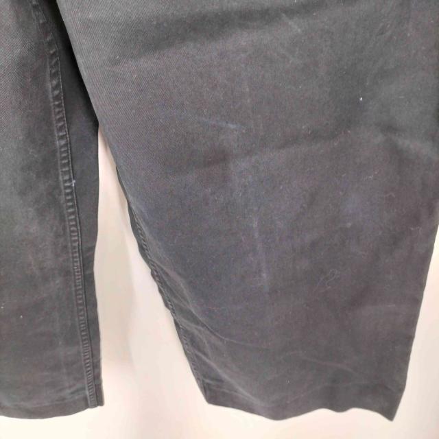 EYTYS(エイティーズ) CHINO PANTS SCOUT BLACK 広広とした影ぼうし タック絵図面 チノスラックスパンツ レディース  W34 M44【中古】【ブランド名古着バズストア】