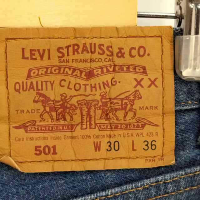 100%新品 リーバイス Levis 90S USA製 501 ボタンフライ 脇割 刻印555 ...