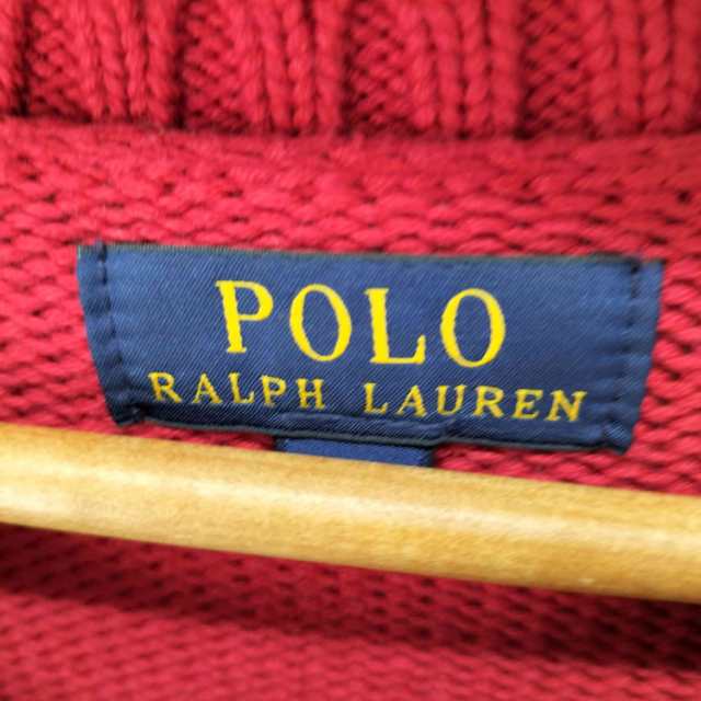 POLO RALPH LAUREN(ポロラルフローレン) ビッグポニー刺繍 バイカラークルーネックニットセーター メンズ JPN：XL 【中古】【ブランド古