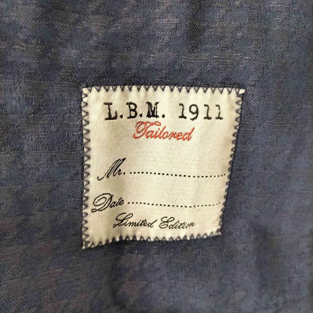 USED古着(ユーズドフルギ) {{L.B.M.1911}}コットン リネン ハウンドトゥース 2B テーラードジャケット メンズ 表記無 【中古】【ブランド古着バズストア】