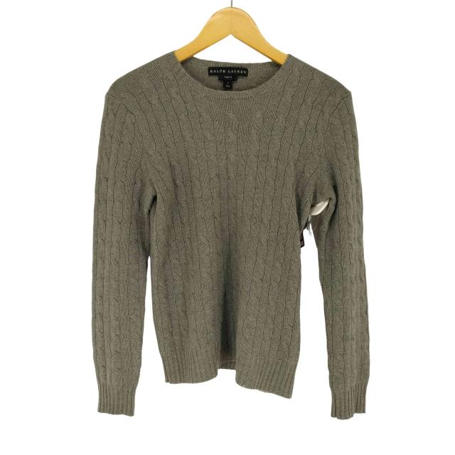 RALPH LAUREN(ラルフローレン) カシミヤケーブルニット レディース  L【中古】【ブランド古着バズストア】