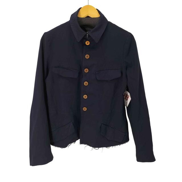 COMME des GARCONS COMME des GARCONS(コムデギャルソンコムデギャルソン) ポリ縮絨 カットオフジャケット レディース  L【中古】【ブランド古着バズストア】