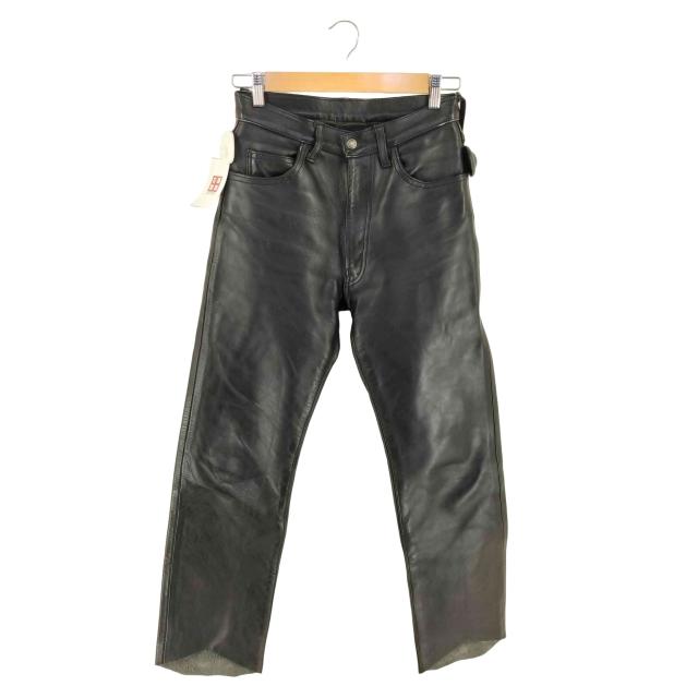 USED古着(ユーズドフルギ) {{AERO LEATHER}} 初期タグ 90S STEERHIDE LEATHERパンツ メンズ US：28-29 【中古】【ブランド古着バズストア】