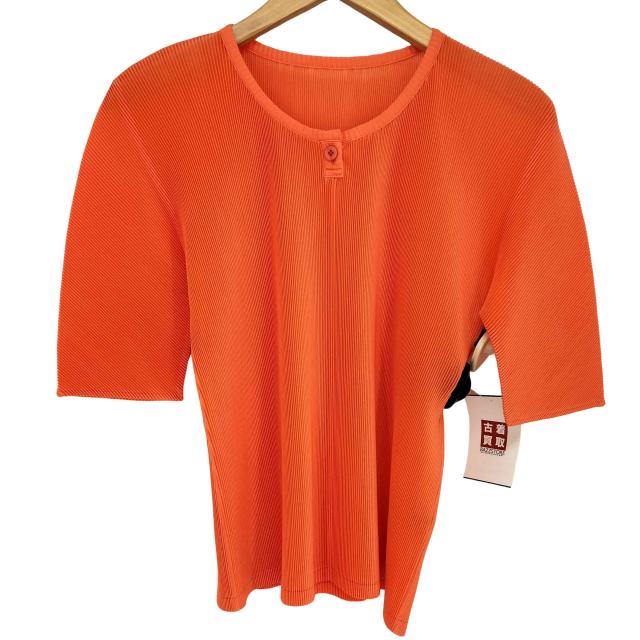 PLEATS PLEASE ISSEY MIYAKE(プリーツプリーズイッセイミヤケ) ヘンリーネックプリーツプルオーバー レディース  03【中古】【ブランド古着バズストア】