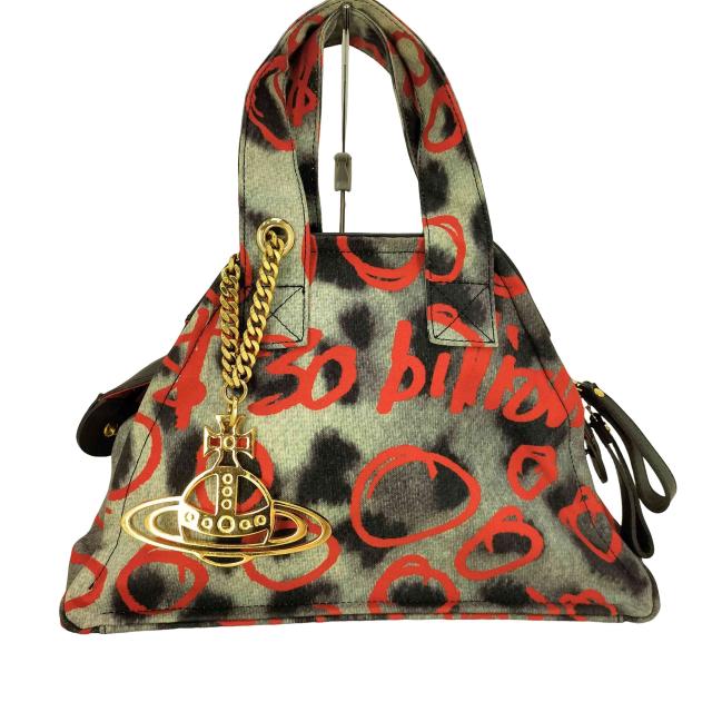Vivienne Westwood(ヴィヴィアンウエストウッド) ヤスミン レオパードハンドバック レディース 表記無 【中古】【ブランド古着バズストア】