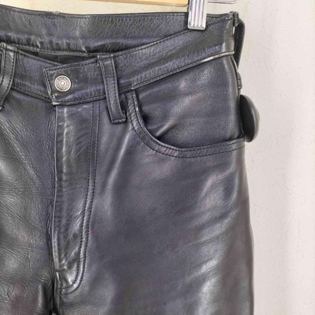 USED古着(ユーズドフルギ) {{AERO LEATHER}} 初期タグ 90S STEERHIDE LEATHERパンツ メンズ US：28-29 【中古】【ブランド古着バズストア】_2