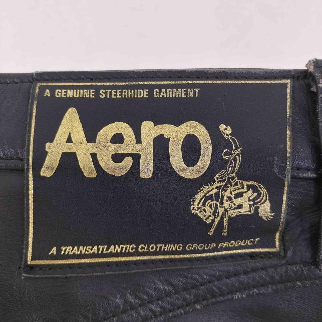 USED古着(ユーズドフルギ) {{AERO LEATHER}} 初期タグ 90S STEERHIDE LEATHERパンツ メンズ US：28-29 【中古】【ブランド古着バズストア】_5