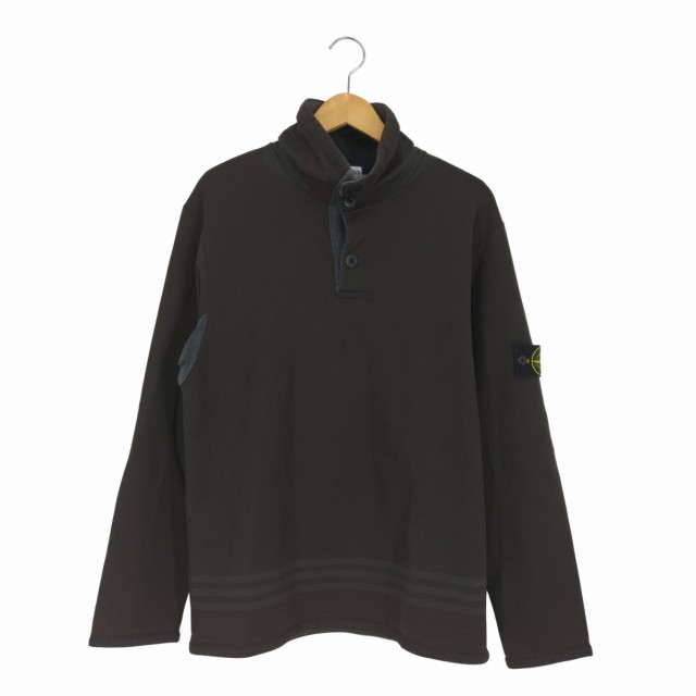 STONE ISLAND(ストーンアイランド) 02AW イタリア製 ハーフボタン ハイネックスウェット メンズ import：M 【中古】【ブランド古着バズスの通販は 20,782円