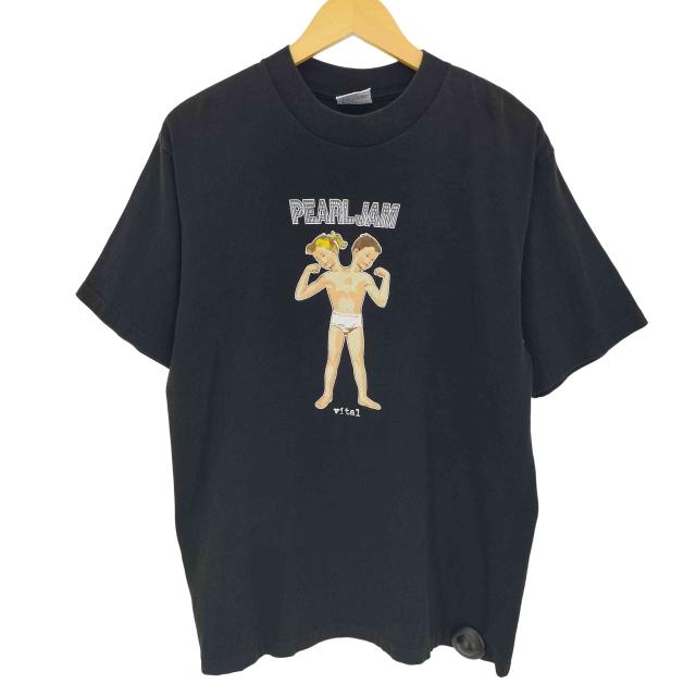 ALL sport(オールスポーツ) 90s USA製 Pearl Jam Vital Circulation Tour USグランジバンド クルーネックTシャツ メンズ import：L 【中古】【ブランド古着バズストア】