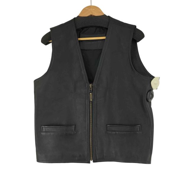 HARLEY-DAVIDSON(ハーレーダビッドソン) 牛革 レザー ベスト メンズ 表記無 【中古】【ブランド古着バズストア】