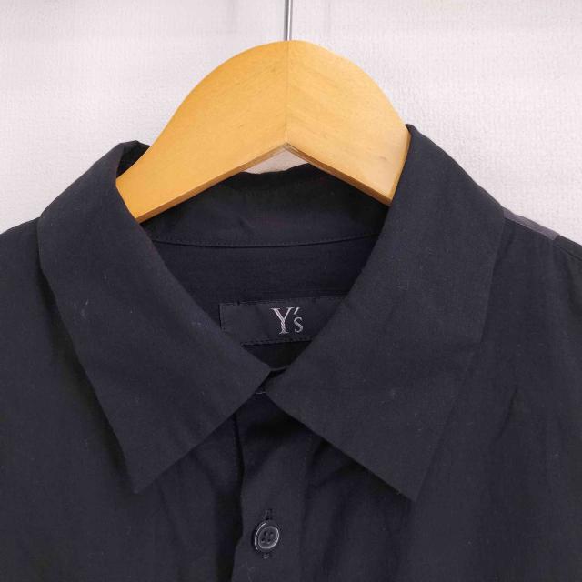 Ys(ワイズ) コットン パッチワーク デザイン オーバーシャツ メンズ