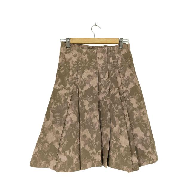 JIL SANDER NAVY(ジルサンダーネイビー) MADE IN ITALY ジャガード織プリーツスカート レディース FR：32 【中古】【ブランド古着バズストア】の通販は