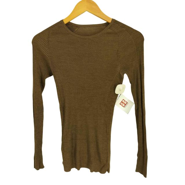 Chaos(カオス) 18G シルク リブニット クルーネック プルオーバー レディース FREE 【中古】【ブランド古着バズストア】