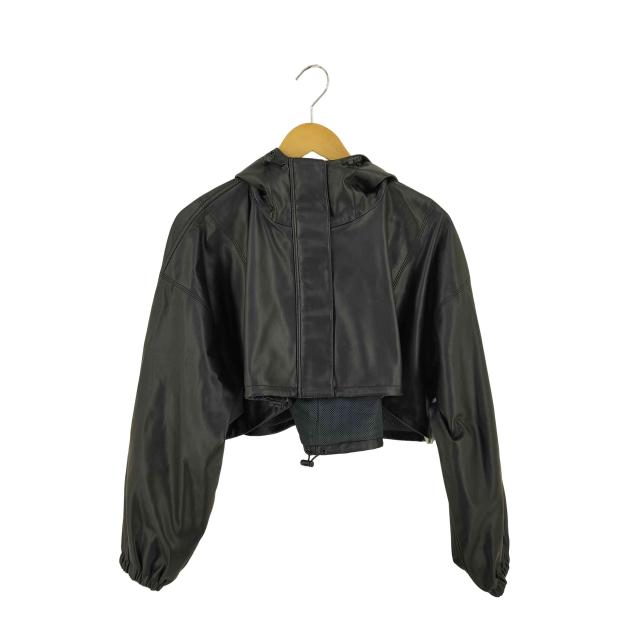 USED古着(ユーズドフルギ) {{NOUNLESS}}FAKE LEATHER SHORT ANORAK domestic レディース 表記無 【中古】【ブランド古着バズストア】