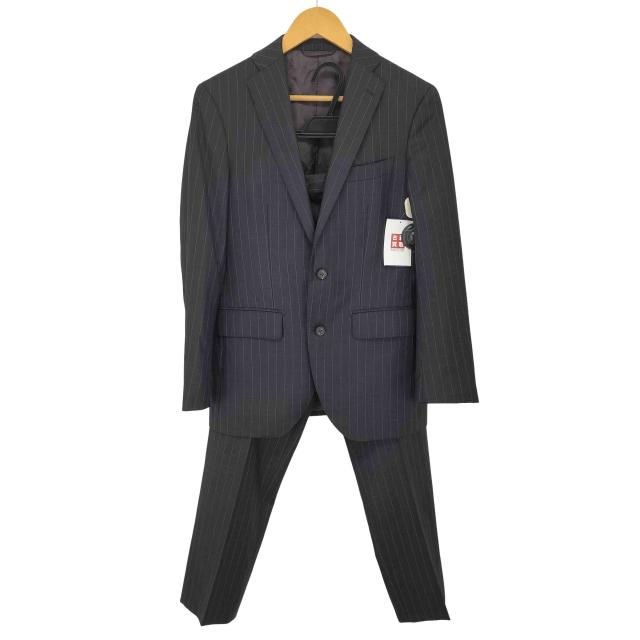 Ermenegildo Zegna(エルメネジルドゼニア) SHITATE 2B ウール ストライプ柄 スーツセットアップ メンズ 表記無 【中古】【ブランド古着バズストア】