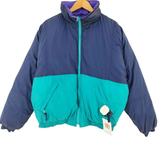 Eddie Bauer(エディーバウアー) 80-90s 黒タグ リバーシブル グースダウン ジャケット メンズ L【中古】【ブランド古着バズストア】