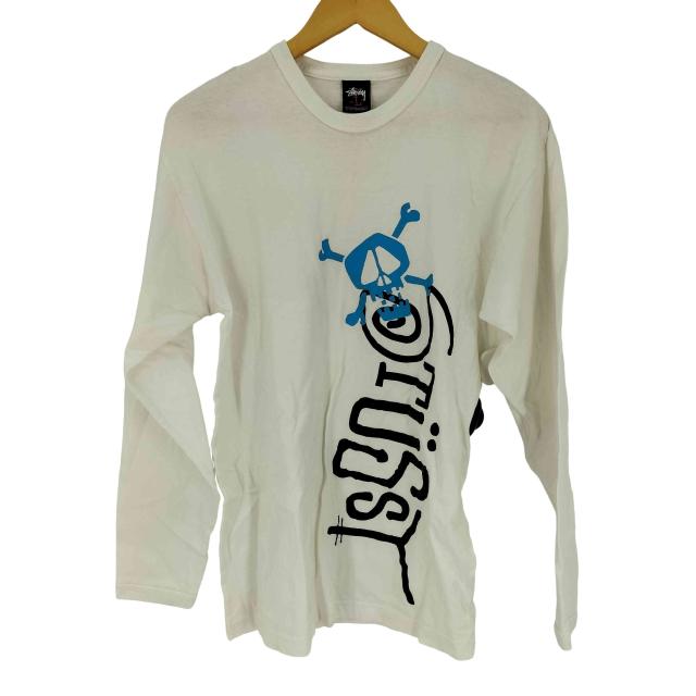 Stussy(ステューシー) スカル ロングスリーブ Tシャツ ロンT メンズ import：L 【中古】【ブランド古着バズストア】
