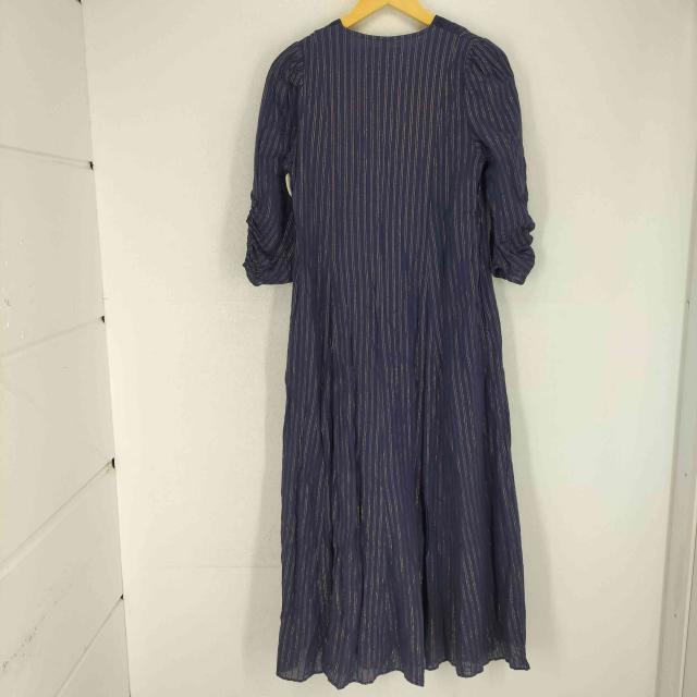 NE QUITTEZ PAS(ヌキテパ) Cotton Lurex Stripe Lace Gather