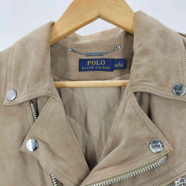 POLO RALPH LAUREN(ポロラルフローレン) スエードダブルライダースジャケット レディース import:S 【中古】【ブランド古着バズストア】の通販は POLO RALPH LAUREN(ポロラルフローレン) スエードダブルライダースジャケット レディース import:S 【中古】【ブランド古着バズストア】の通販は