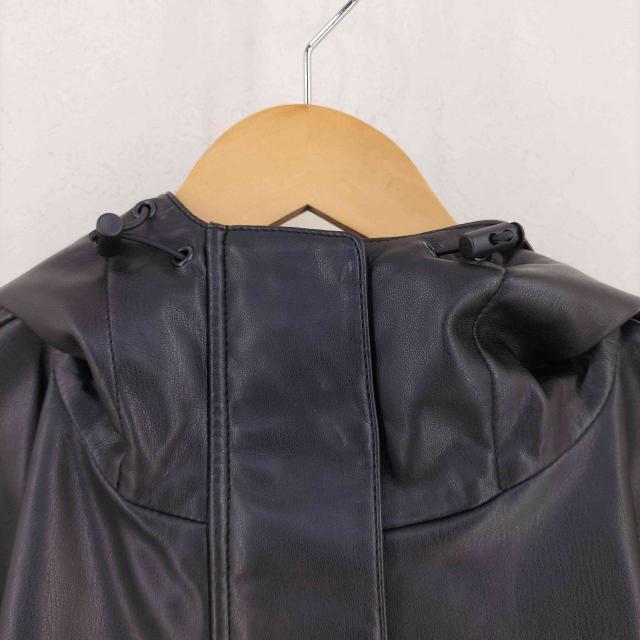 USED古着(ユーズドフルギ) {{NOUNLESS}}FAKE LEATHER SHORT ANORAK domestic レディース 表記無 【中古】【ブランド古着バズストア】_2
