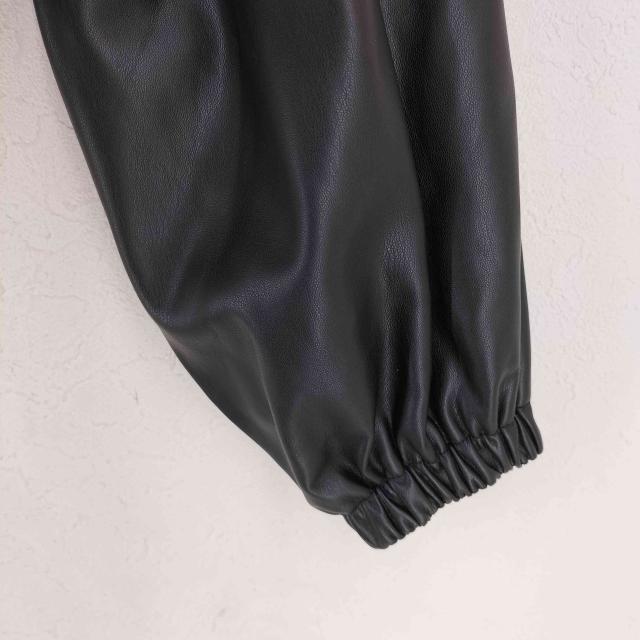 USED古着(ユーズドフルギ) {{NOUNLESS}}FAKE LEATHER SHORT ANORAK domestic レディース 表記無 【中古】【ブランド古着バズストア】_3