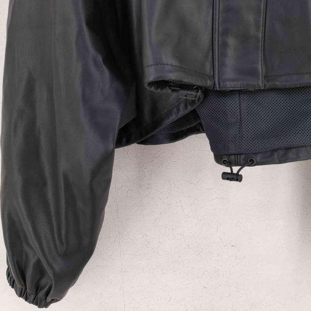 USED古着(ユーズドフルギ) {{NOUNLESS}}FAKE LEATHER SHORT ANORAK domestic レディース 表記無 【中古】【ブランド古着バズストア】_4