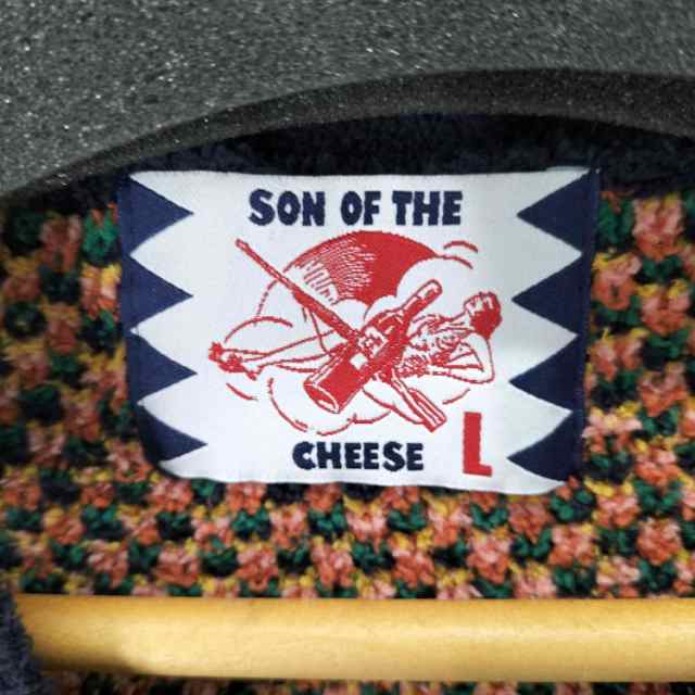 SON OF THE CHEESE(サノバチーズ) Wallpaper cardigan メンズ import：L 【中古】【ブランド古着バズストア】