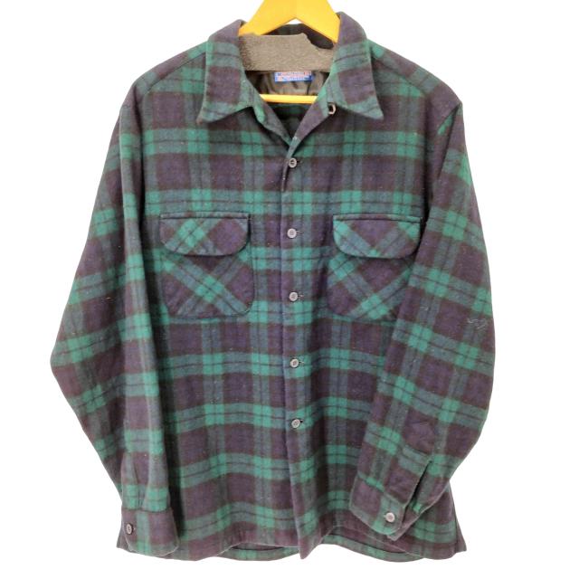 PENDLETON(ペンドルトン) 70S MADE IN USA ブラックウォッチ L/S