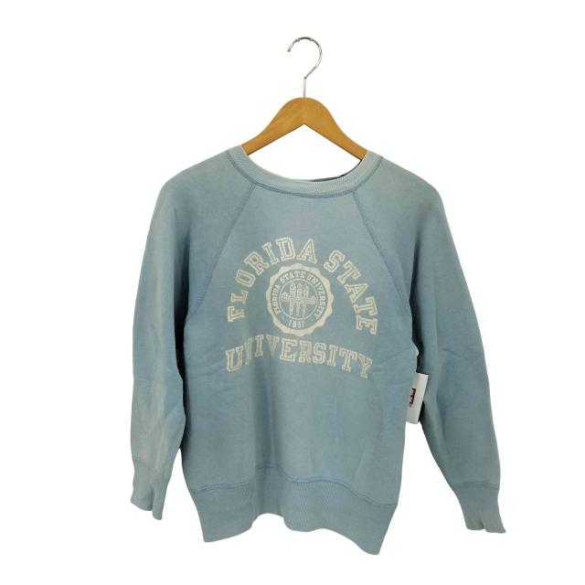 Champion(チャンピオン) 60s 大文字ランタグ後期 カレッジ 三段プリント ラグラン スウェット メンズ import：M 【中古】【ブランド古着バズストア】