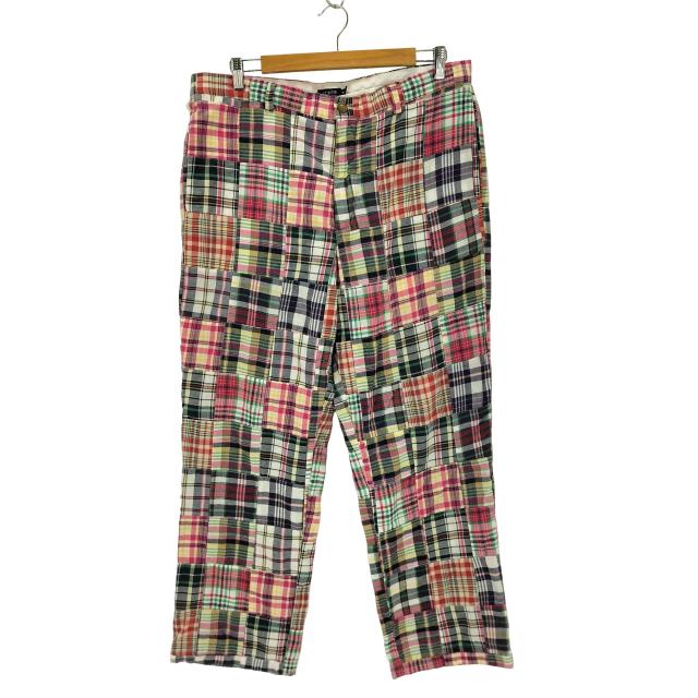 J.CREW(ジェイクルー) パッチワークチェックパンツ メンズ  36/30【中古】【ブランド古着バズストア】