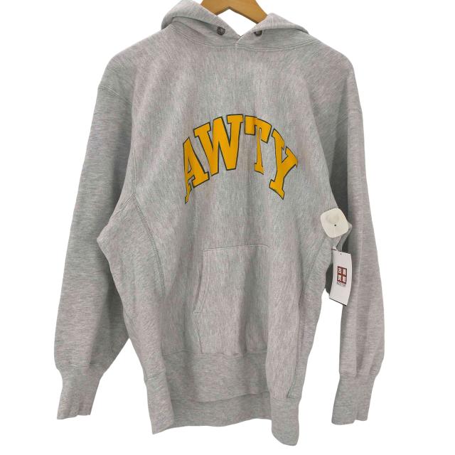 Champion(チャンピオン) 80S USA製 トリコタグ アクリル8％ レーヨン3％ 混紡 REVERSE WEAVE AWTY アーチプリント プルオーバー パーカー メンズ import：XL 【中古】【ブランド古着バズストア】