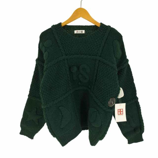 I.S. TSUMORI CHISATO(アイエスツモリチサト) 80S アイコン 立体編み ウール クルーネック ニット レディース JPN：M 【中古】【ブランド古着バズストア】の通販は