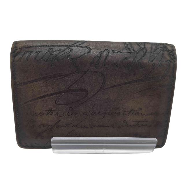 Berluti(ベルルッティ) スクリットレザー カードホルダー メンズ 表記無 【中古】【ブランド古着バズストア】