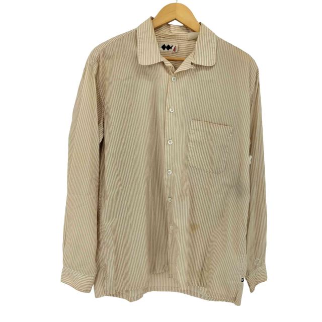 GOODENOUGH(グッドイナフ) FINESSE ストライプオープンカラーシャツ メンズ JPN：L 【中古】【ブランド古着バズストア】の通販は